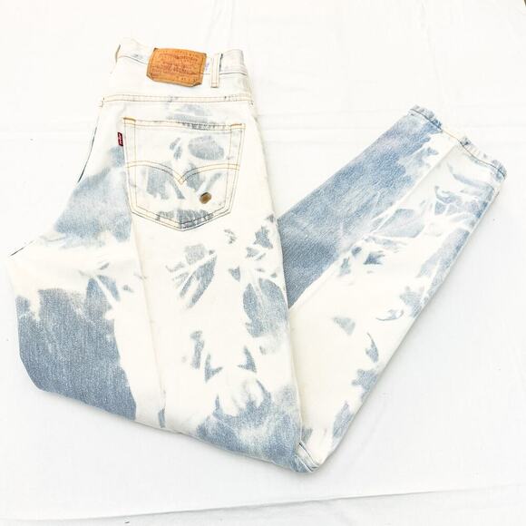 Levi's 560 Distressed Acid Wash Dyed Denim Jeans Size 33 x 32 - Picture 8 of 8